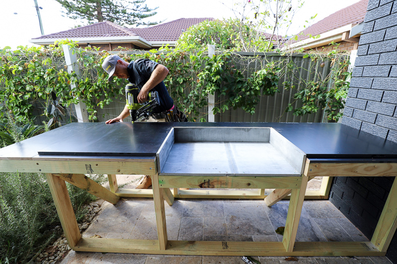 Concrete clearance bbq benchtop