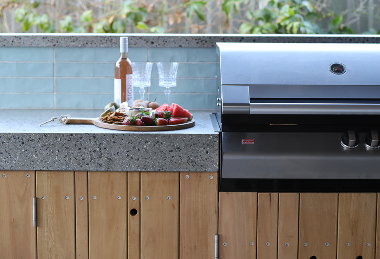 Concrete on sale bbq benchtop